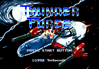 Thunder Force IV Title Screen